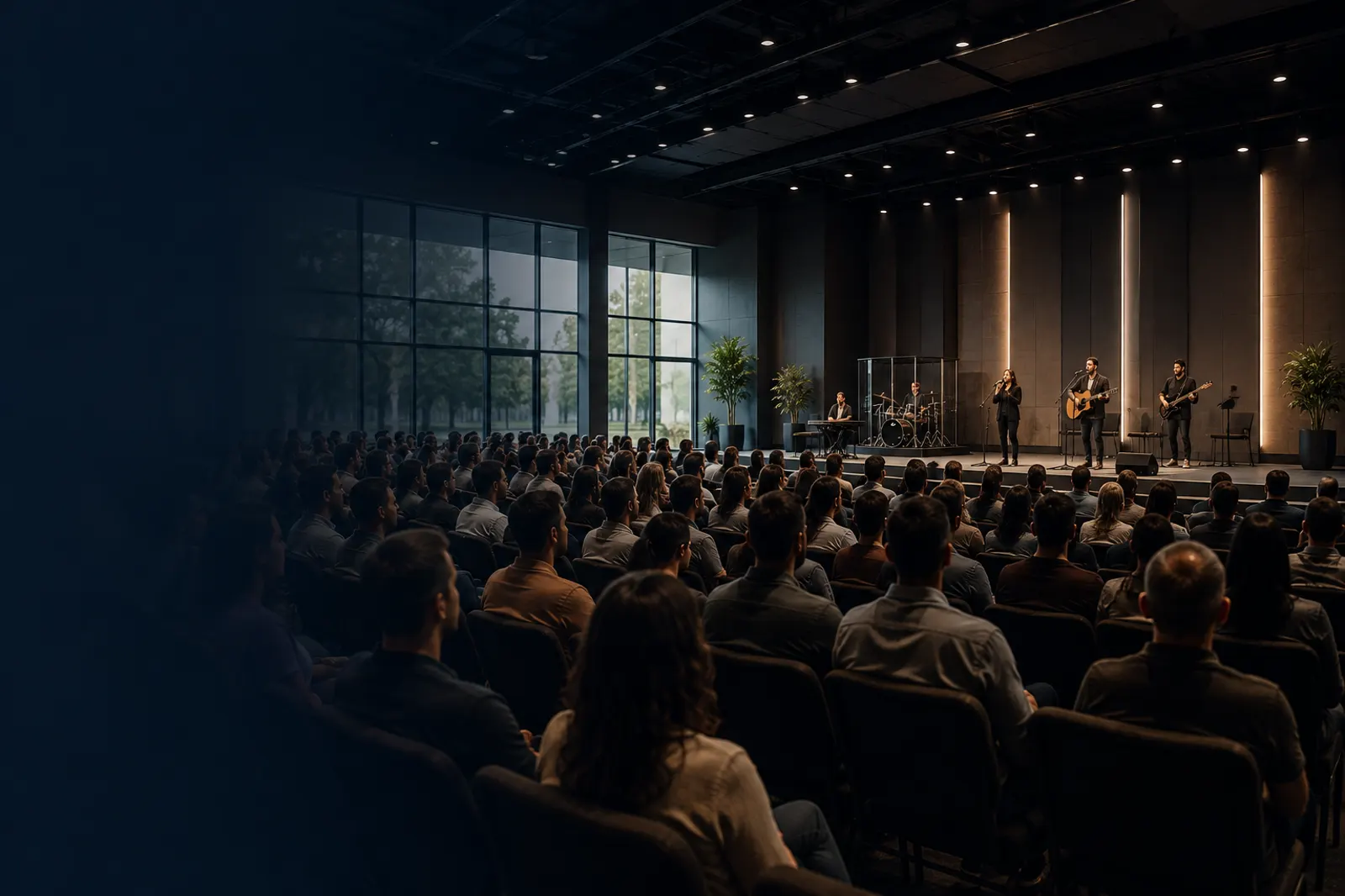 Culto em uma igreja protestante contemporânea